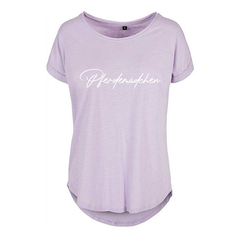 Pferdemädchen Damen Slub Shirt