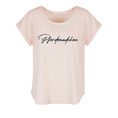 Pferdemädchen Damen Slub Shirt