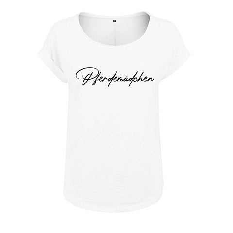 Pferdemädchen Damen Slub Shirt