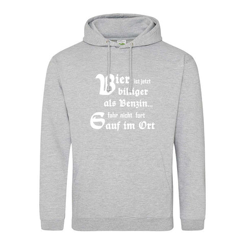 Bier und Benzin Herren Hoodie