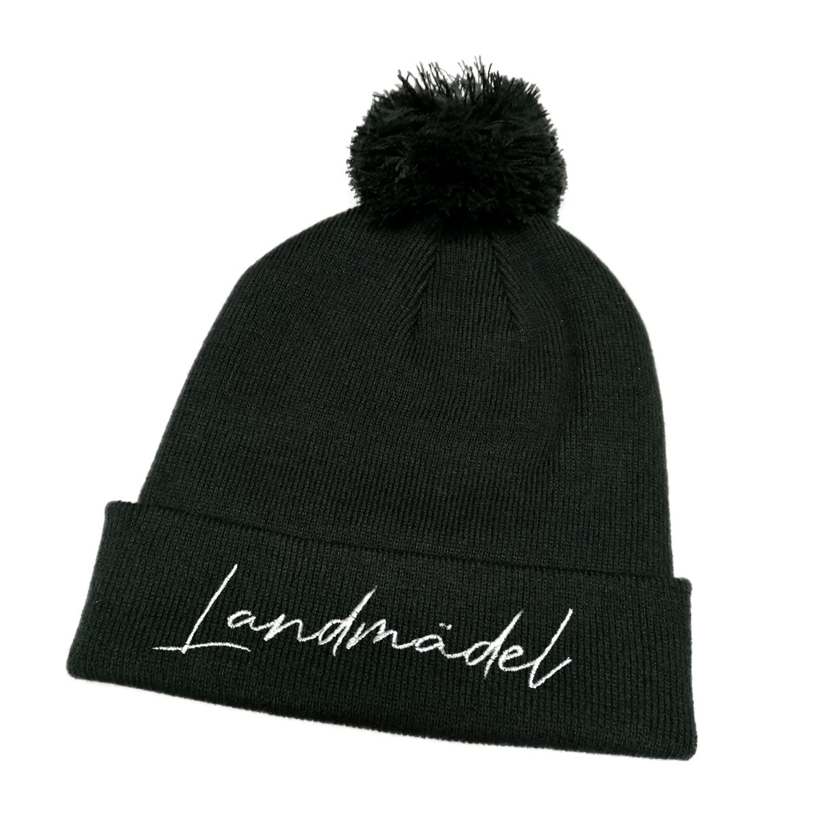 Stick Landmädel Bommelmütze