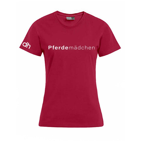 Pferdemädchen Damen T-Shirt