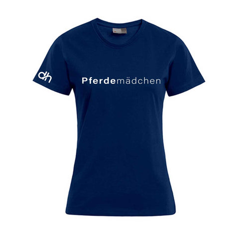 Pferdemädchen Damen T-Shirt