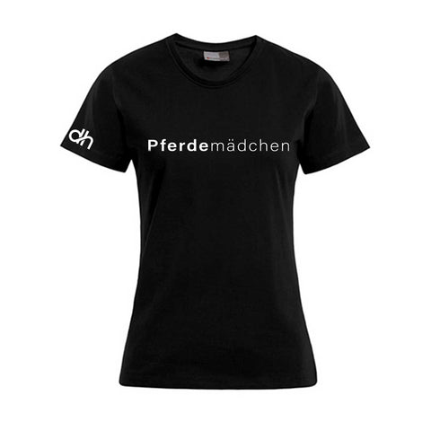 Pferdemädchen Damen T-Shirt