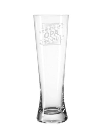 "Bester Opa" | Bierglas Modern