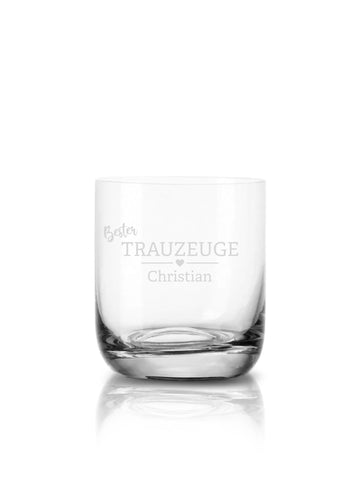 Bester Trauzeuge - Personalisiert | Whiskyglas