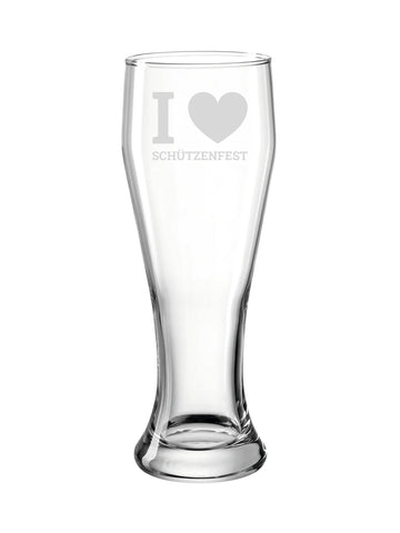 "I Love Schützenfest" | Bierglas Classic